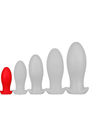 Eggplay Silicone Plug Saurus Egg Red Small - Īpaši spožs anālais spraudnis 1