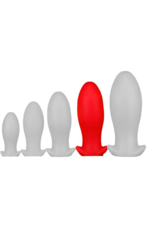 Eggplay Silicone Plug Saurus Egg Red XL - Īpaši spožs anālais spraudnis 1