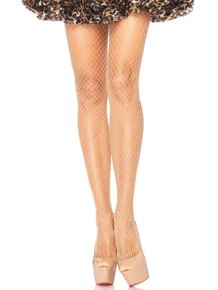 Elastane Industrial Fishnet Pantyhose Nude - Zeķes 1 [full]