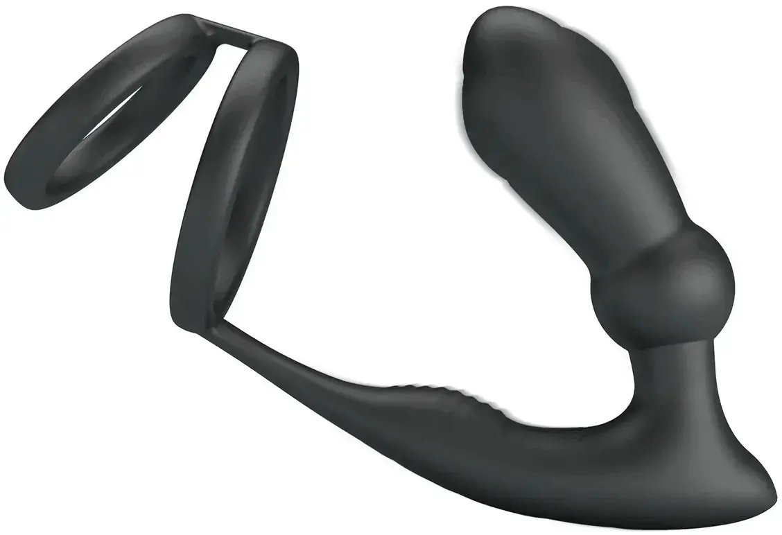 Emoni Cock Ring With Butt Plug - Prostatas vibrators ar dzimumlocekļa gredzenu 1