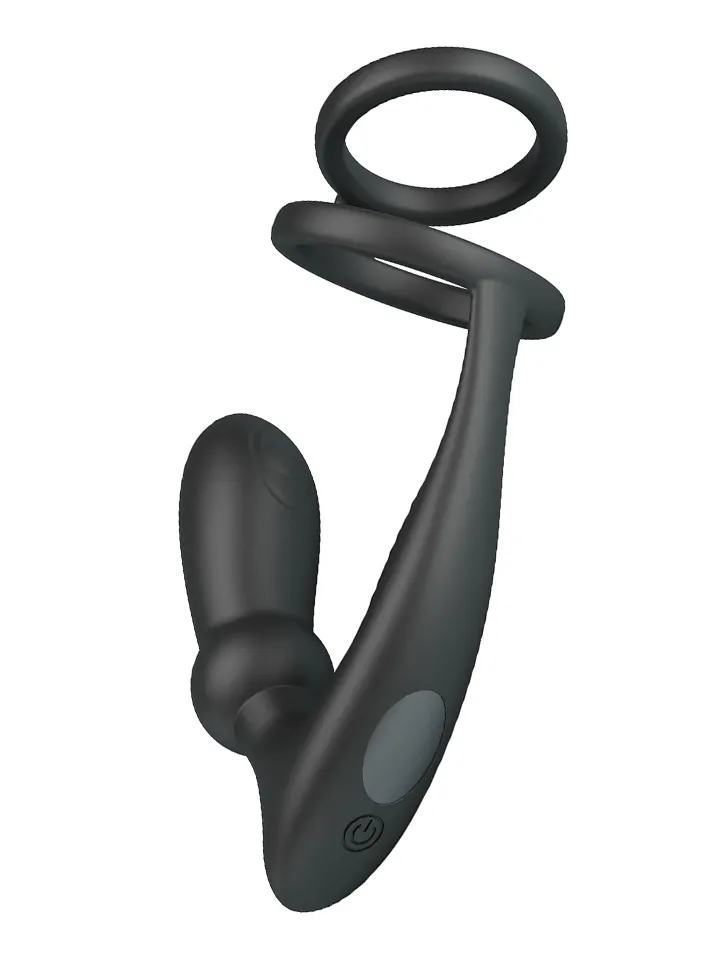 Emoni Cock Ring With Butt Plug - Prostatas vibrators ar dzimumlocekļa gredzenu 3 [full]