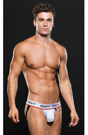 Envy Menswear Low-Rise Jockstrap White - Jockstrap 1