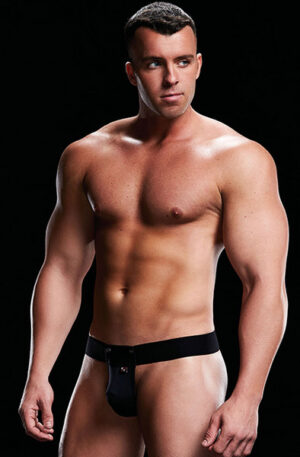 Envy Menswear Low-Rise Thong Black - Jockstrap 1