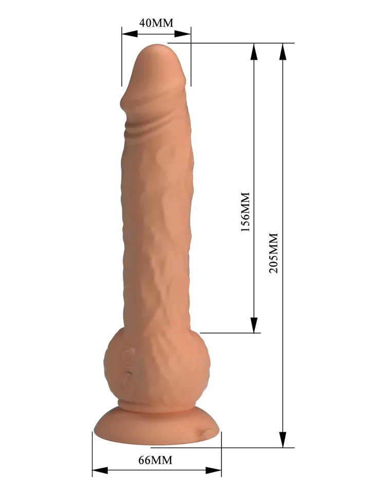 Eren Thrusting Vibrating Dildo 20,5 cm - Vibrējošs dildo 3 [full]