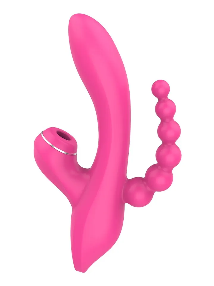 Erospace G-spot Vibrator With Sucking & Anal Beads - Trušu vibrators 5 [full]