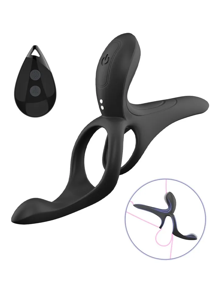 Erospace Vibrating Cock Ring With Clitoral Stimulation - Vibrējošs gaiļa gredzens 1 [full]