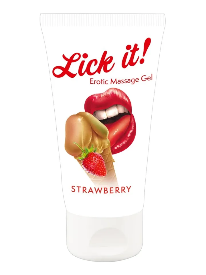 Erotic Massage Gel Strawberry 50 ml - Labāks orālais sekss 1 [full]