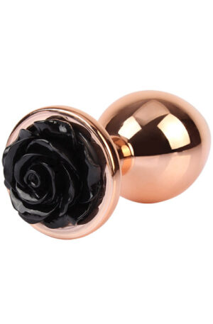 Evil Rose Anal Plug Medium Rose Gold/Black - Anālais spraudnis metāla 1