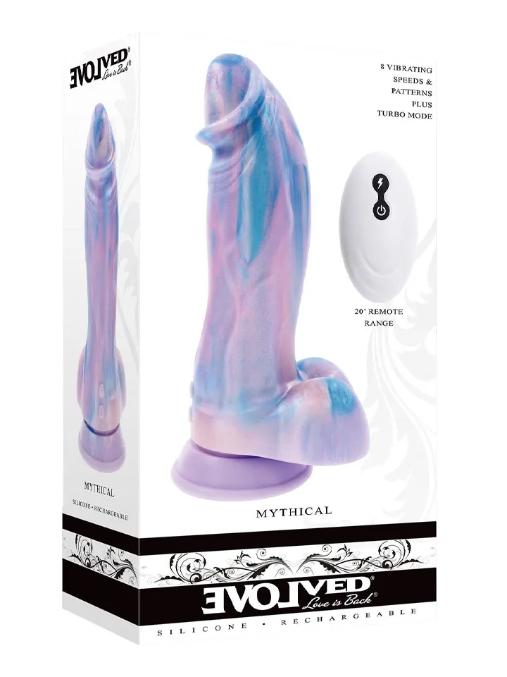 Evolved Mythical Vibrating Dildo 22,6 cm - Fantasy dildo 4 [full]
