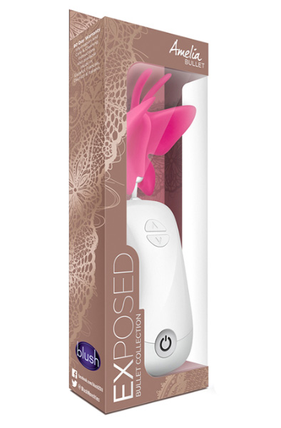 Exposed Amelia Butterfly Bullet Raspberry - Tauriņu vibrators 2
