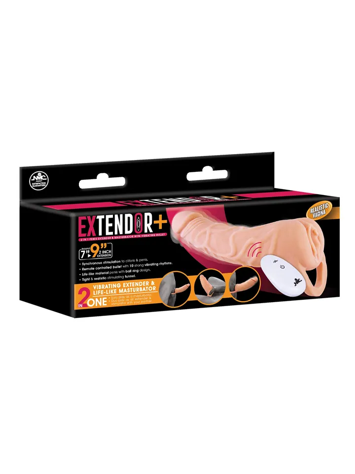 Extendor+ 2in1 With Vibrating Bullet - Vibrējošs penisa pagarinātājs 3 [full]