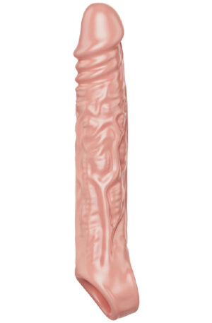 Extension Sleeve Light Skin Large 19 cm - Penisa pagarinātājs/dzimumlocekļa piedurkne 1