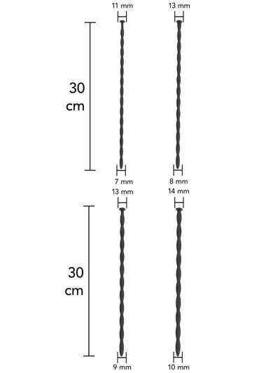 Extreme Penis Dilator Set Large 4-pack - Dilatatora pakete 2