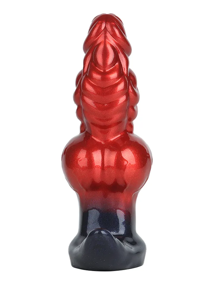 Fantasty Beast Inflatable Butt Plug Red - Piepūšams anālais spraudnis 2 [full]