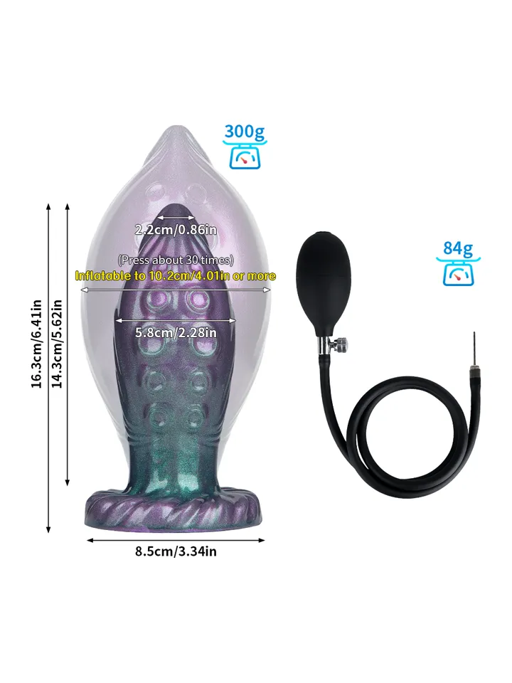 Fantasty Tentacle Inflatable Butt Plug - Piepūšams anālais spraudnis 2 [full]