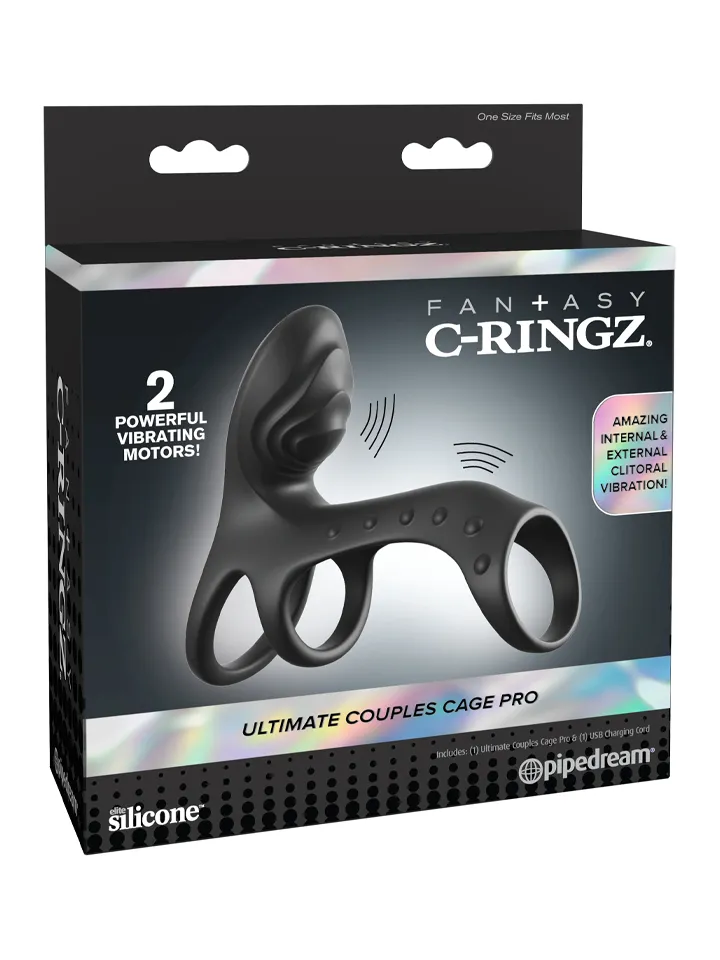 Fantasy C-Ringz Ultimate Couples Cage Pro - Vibrējošs gaiļa gredzens 4 [full]