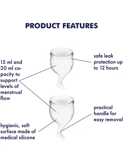 Feel Secure Menstrual Cup Transparent - Menstruāciju krūzes 2