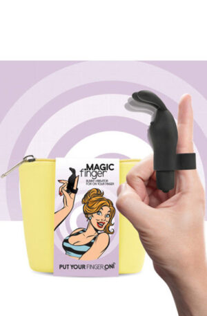 FeelzToys Magic Finger Vibrator Black - Pirkstu vibrators 1