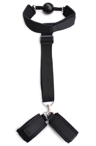 Fetish Addict Gag Ball With Hand Cuff - Gagbols ar rokudzelžiem 2