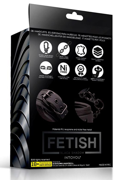 Fetish Black Shadow Handcuffs - Rokudzelži 4