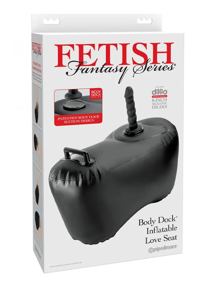 Fetish Fantasy Body Dock Inflatable Love Seat - Piepūšamais sēdeklis ar dildo 4 [full]