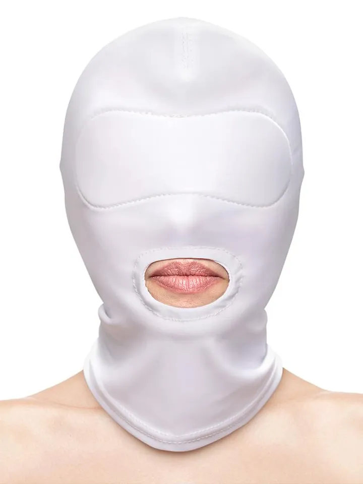 Fetish & Fashion Mouth Hood White - BDSM maska 1 [full]