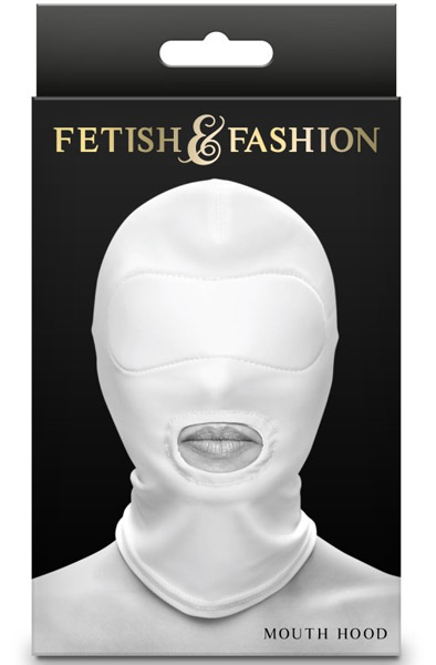Fetish & Fashion Mouth Hood White - BDSM maska 2