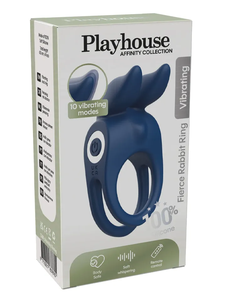 Fierce Rabbit Ring Vibrating + Remote - Trušu gaiļa gredzens 3 [full]