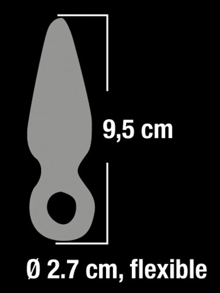 Finger Butt Plug 9,5 cm - Anālais spraudnis ar pievilkšanas gredzenu 3 [full]