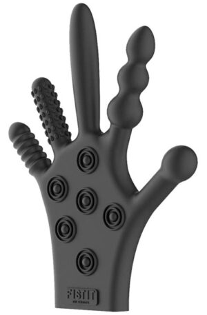 Fist-It Silicone Stimulation Glove - Teksturēti cimdi anālās rotaļās 1