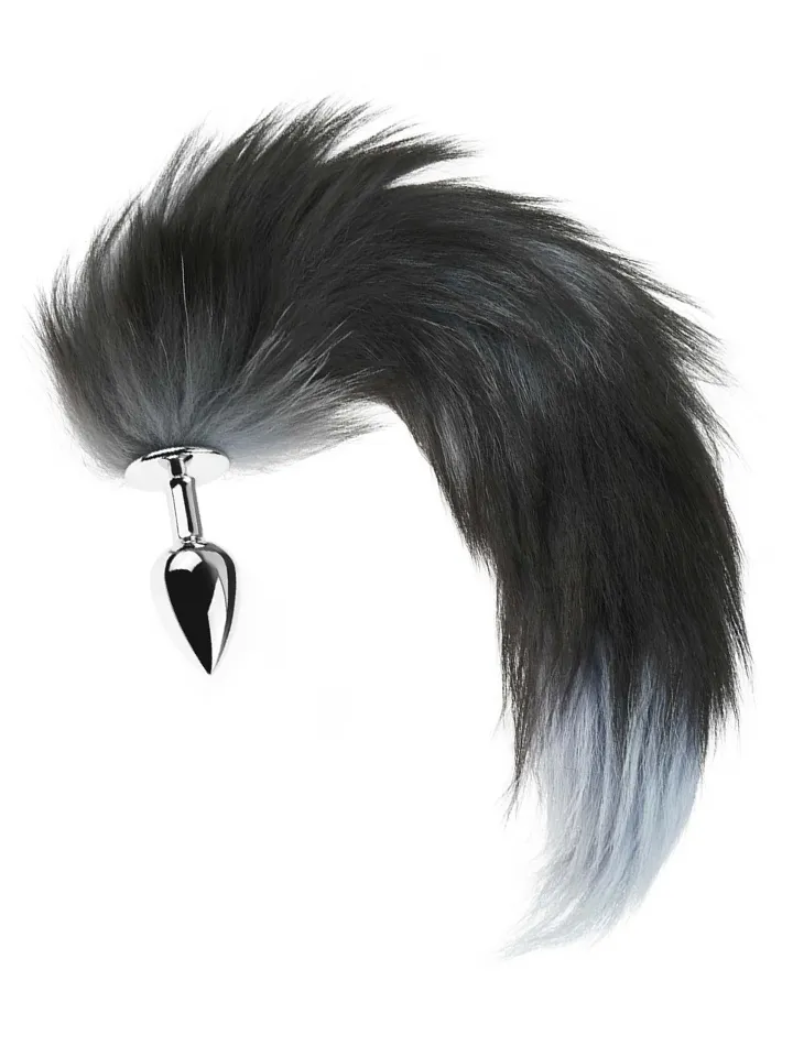 Fluffy Fox Tail Metal Plug - Dzīvnieka astes anālais spraudnis 1 [full]