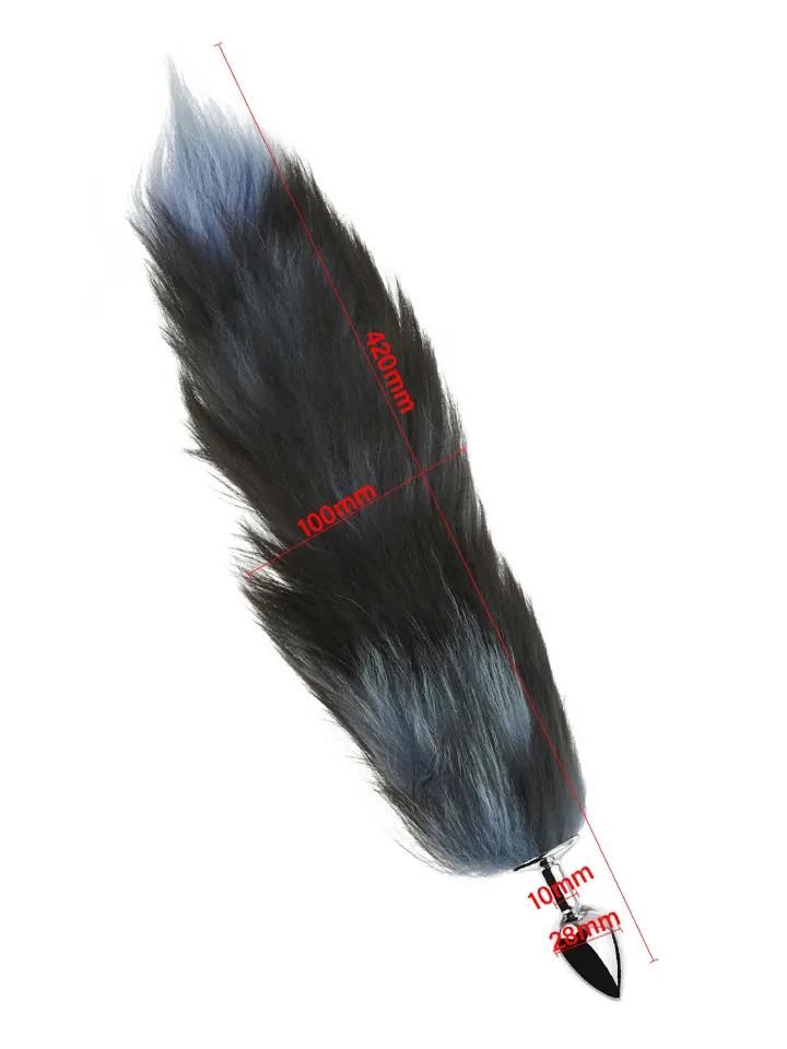 Fluffy Fox Tail Metal Plug - Dzīvnieka astes anālais spraudnis 2 [full]