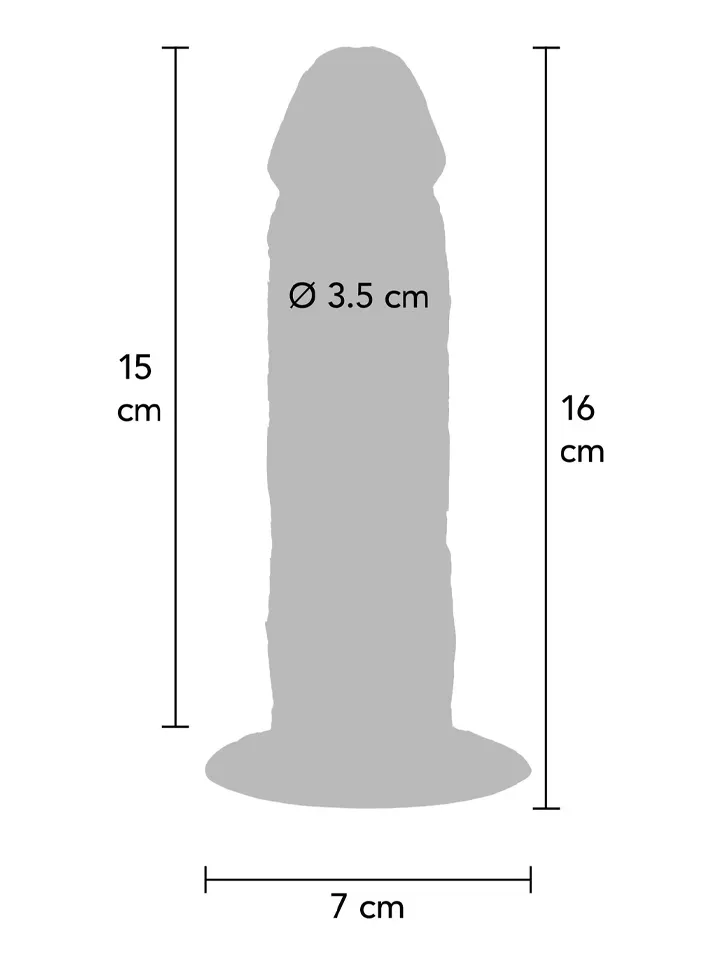 Foreskin Silicone Dildo 15 cm - Dzīvīgs dildo 3 [full]