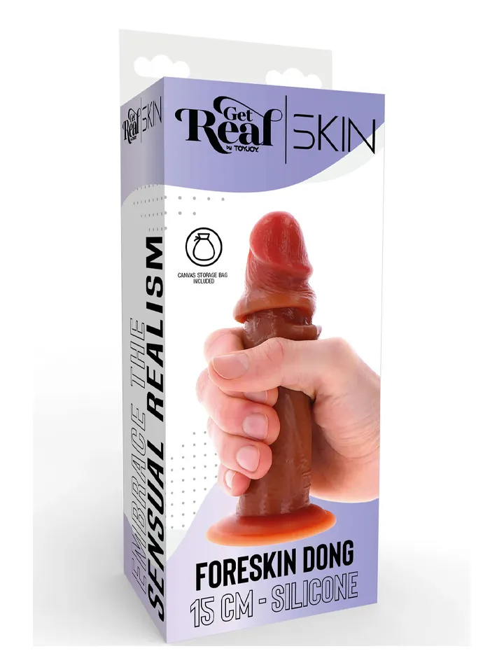 Foreskin Silicone Dildo 15 cm - Dzīvīgs dildo 4 [full]