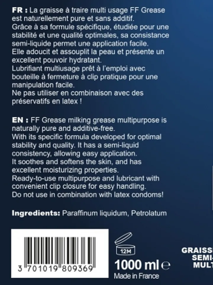 Fuck & Fist Milking Grease Lubricant 1000 ml - Dūres/tūpļa smērviela 3