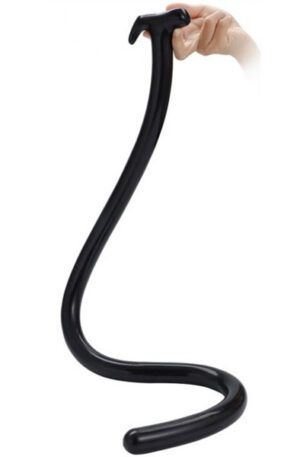 FUKR Mega Snake Long Dildo Black 100cm - Īpaši garš anālais dildo 1