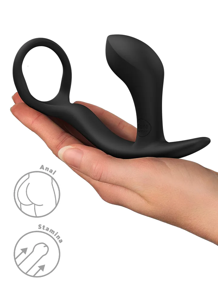 Fun Factory Bootie Ring Anal Plug Black - Anālais spraudnis ar dzimumlocekļa gredzenu 2 [full]