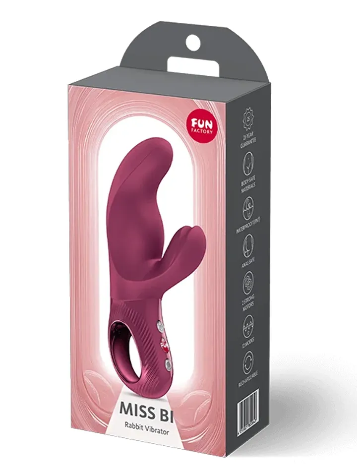 Fun Factory Miss Bi Rabbit Vibrator Wine Red - Trušu vibrators 6 [full]