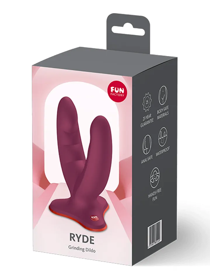 Fun Factory Ryde Double Dildo Wine Red - Dubultā dildo 4 [full]