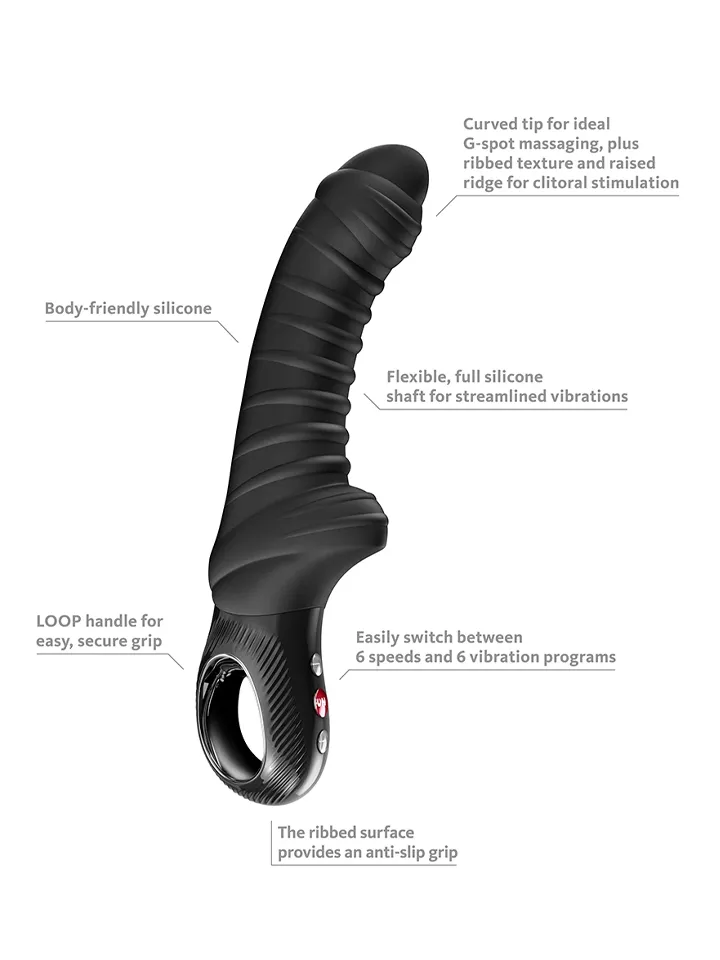 Fun Factory Tiger G-Spot Vibrator Black - Vibrējošs dildo 2 [full]