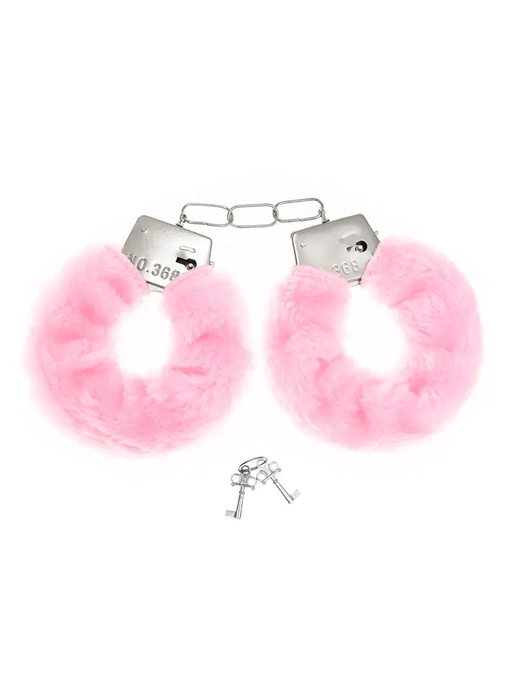 Furry Handcuffs Pink - Roku dzelži ar pūkām 2 [full]