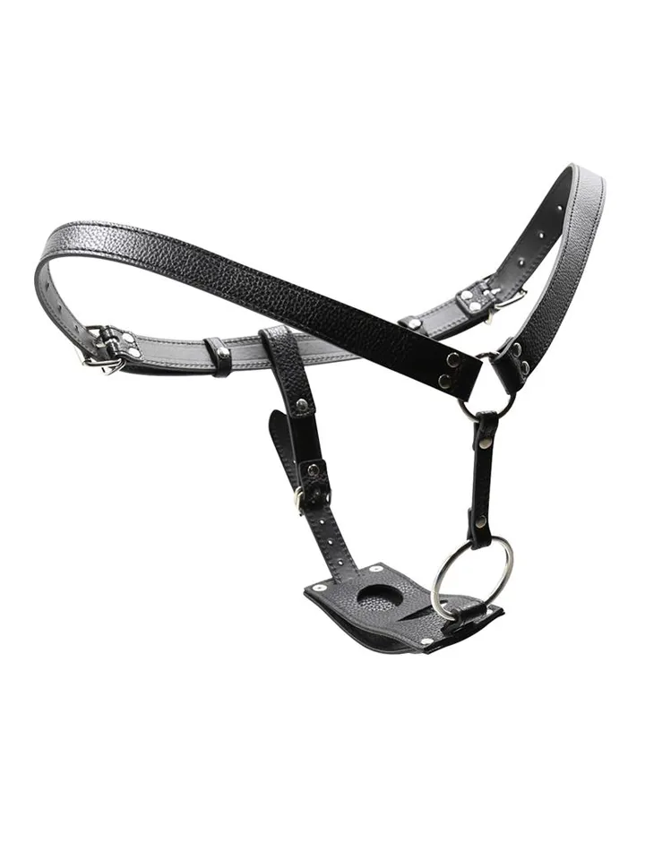 G-string Chastity Belt Strap On Pants - Šķīstības josta 1 [full]