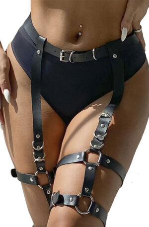 Garter Harness With Rings One Size - Zeķes jostas turētājs 1