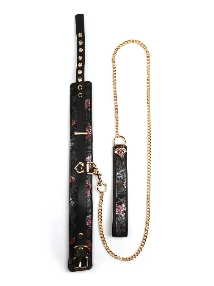 Geisha Floral Jacquard Collar & Leash - Kaklasiksna un pavadas 2 [full]