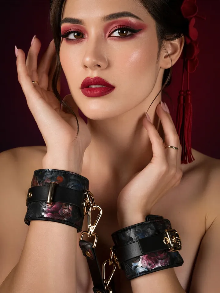 Geisha Floral Jacquard Wrist Cuffs - Rokudzelži 1 [full]