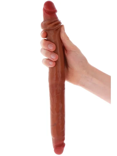 Get Real Silicone Foreskin Double Dong 40 cm - Dubultā dildo 1