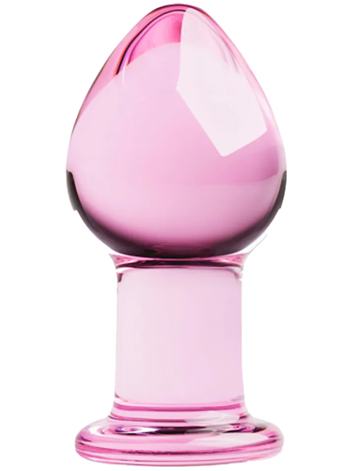 Gildo Glass Buttplug Pink - Stikla anālais spraudnis 1