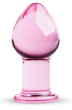 Gildo Glass Buttplug Pink - Stikla anālais spraudnis 1