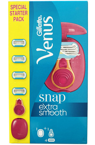 Gillette Venus Snap Razor + 4 Blades - Venēras skuveklis 2