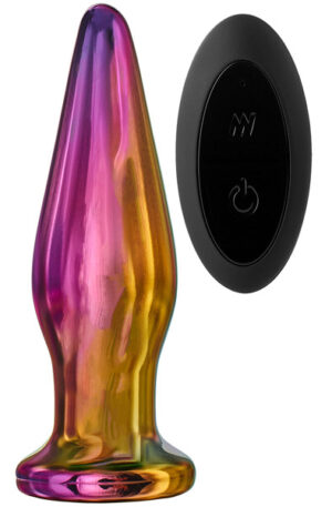 Glamour Glass Remote Vibe Tapered Plug - Stikla anālais spraudnis 1
